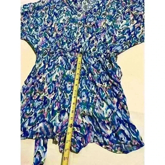 Cupshe Romper Colorful Beach V Neck Tie-Waist Lightweight Summer Stretchy Swim - Picture 8 of 10